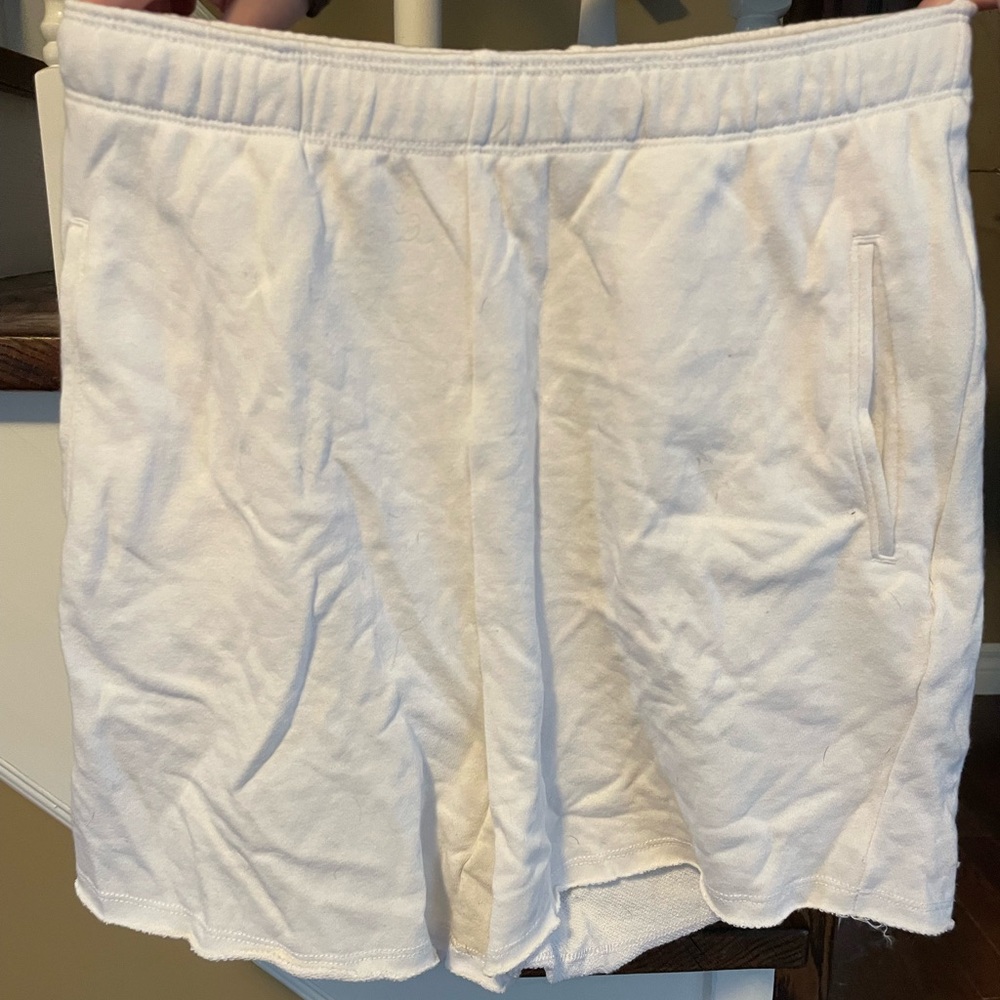 American Eagle Outfitters Women's Cream Athletic Shorts